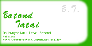 botond tatai business card